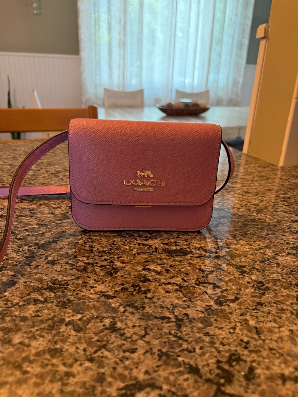 Coach Pink Leather Crossbody Bag